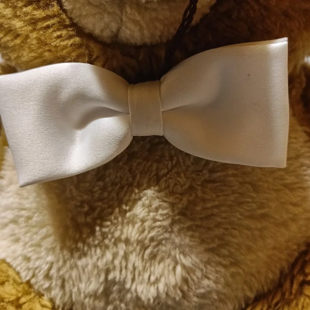 Adjustable White Bow - Unisex